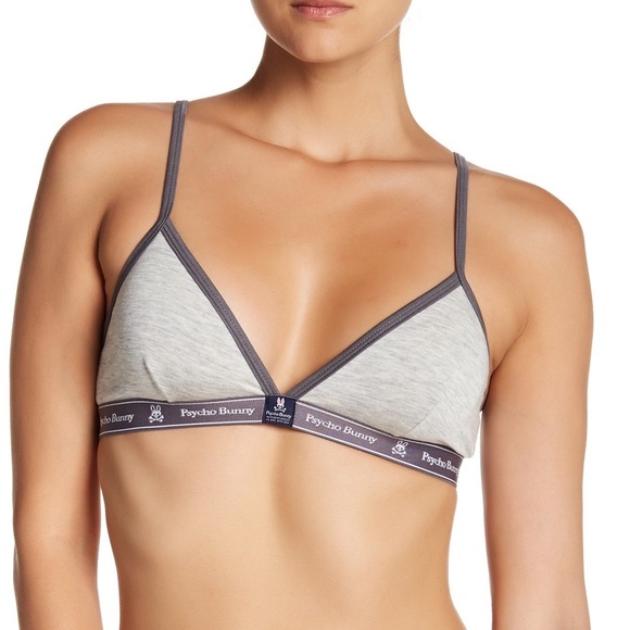 Psycho Bunny Logo Triangle Bralette - Picture 1 of 2